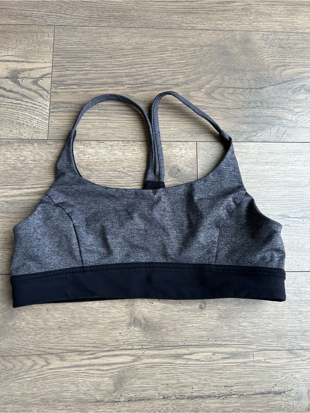 Lululemon Grey & Black Sports Bra
